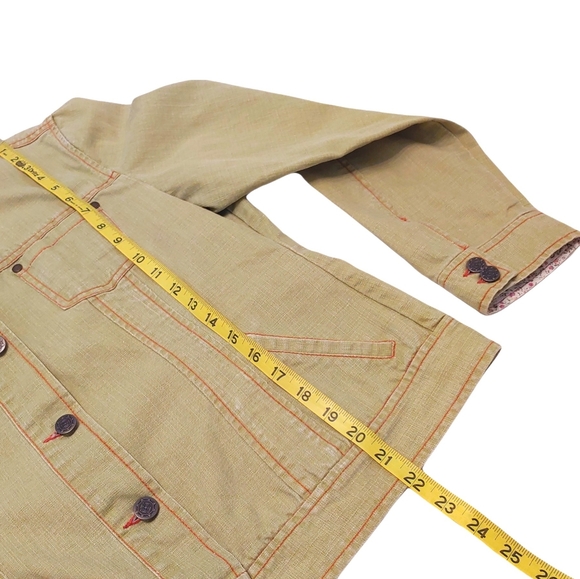 Ruff Hewn women's long sleeve casual jean jacket coats light mint green large - Picture 11 of 12